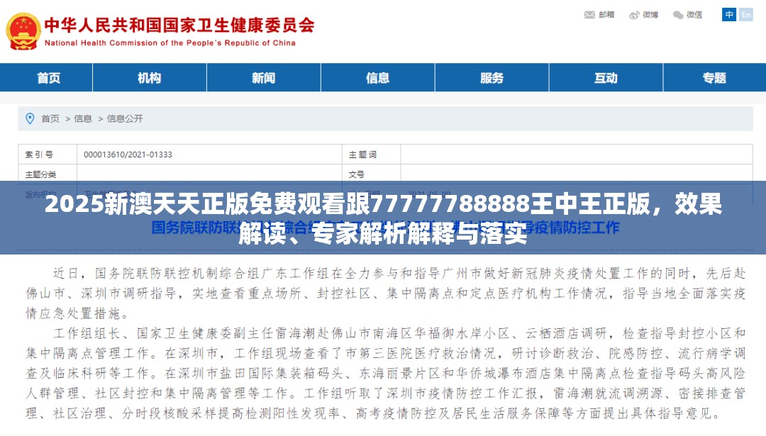 2025新澳天天正版免费观看跟77777788888王中王正版，效果解读、专家解析解释与落实