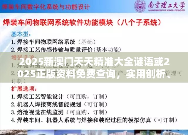 2025新澳门天天精准大全谜语或2025正版资料免费查询，实用剖析、专家解读解释与落实?
